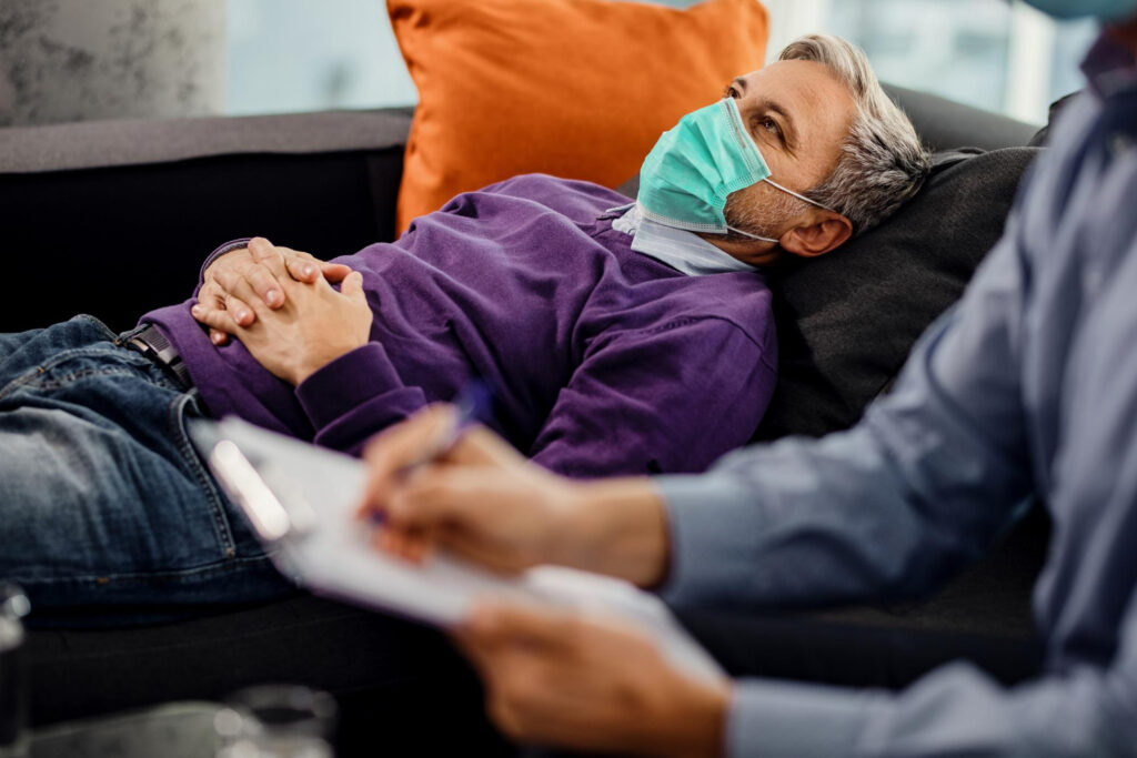 Patient receiving non-invasive sleep apnea treatment at a Dubai clinic